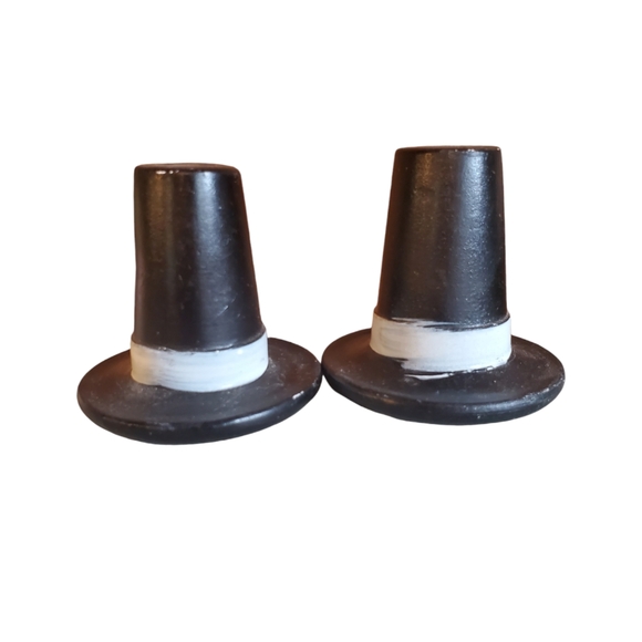 Vintage pilgrim hat salt and pepper - Picture 3 of 4
